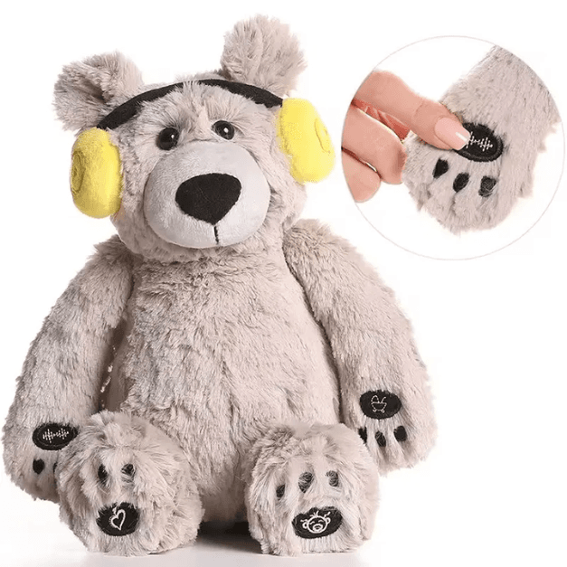 Dispozitiv sunete albe, ursulet din plus cu sunetul batailor inimii mamei si cantece de leagan, Lulla Bear by bebeLOGIC™