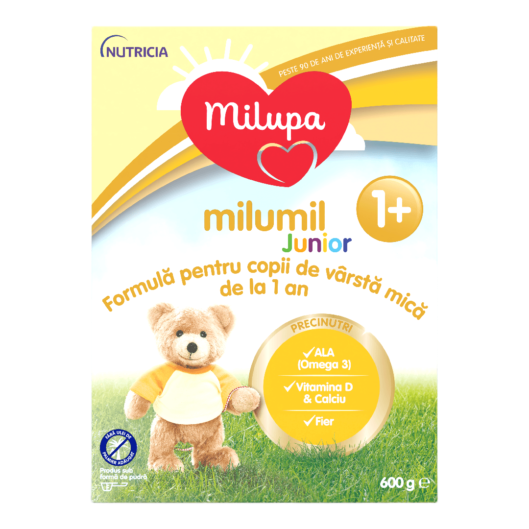 Formula de lapte Milumil Junior, 1 an+, 600 g, Milupa