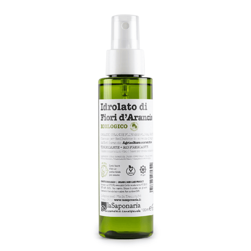 Hidrolat bio (apa florala) regeneranta de floare de portocal, 100ml, La Saponaria