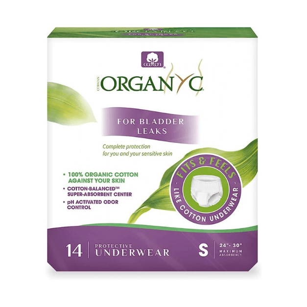 Lenjerie intima de protectie pentru incontinenta urinara, 14 bucati, marimea S, Organyc