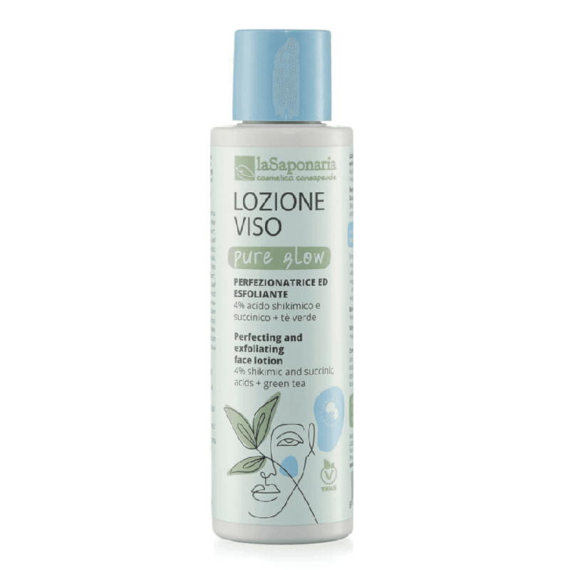 Lotiune pentru fata exfolianta si iluminatoare, 150ml, La Saponaria