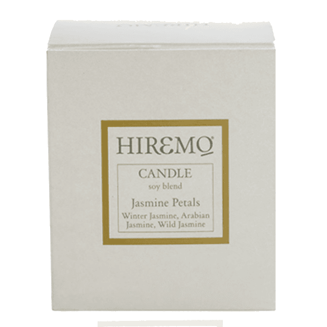 Lumanare din ceara de soia cu petale de iasomie Hiremo, 250 ml, Eolia