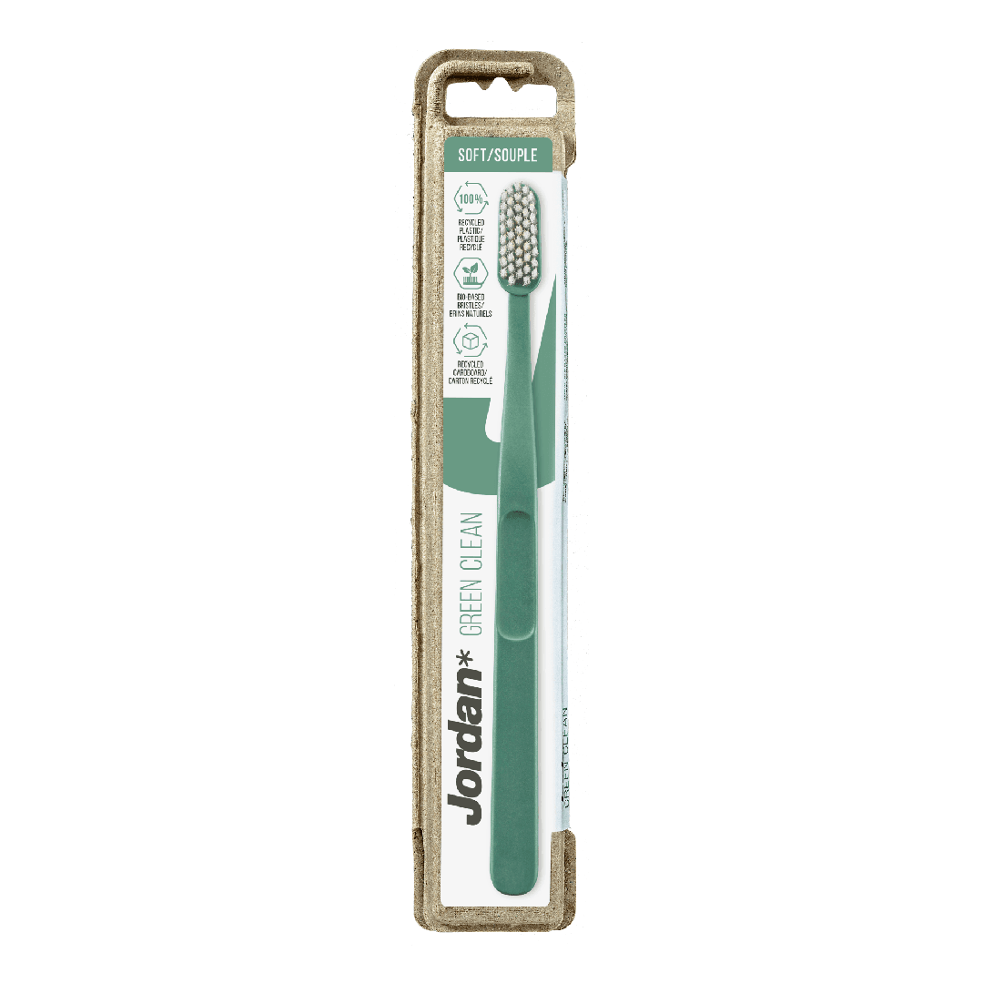 Periuta de dinti pentru adulti Green Clean Soft, culori variate, 1 bucata, Jordan