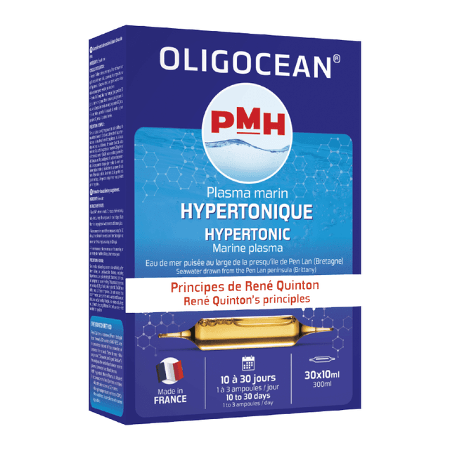 Plasma marina Hipertonica, Metoda Quinton, 30 fiole*10ml, Oligocean