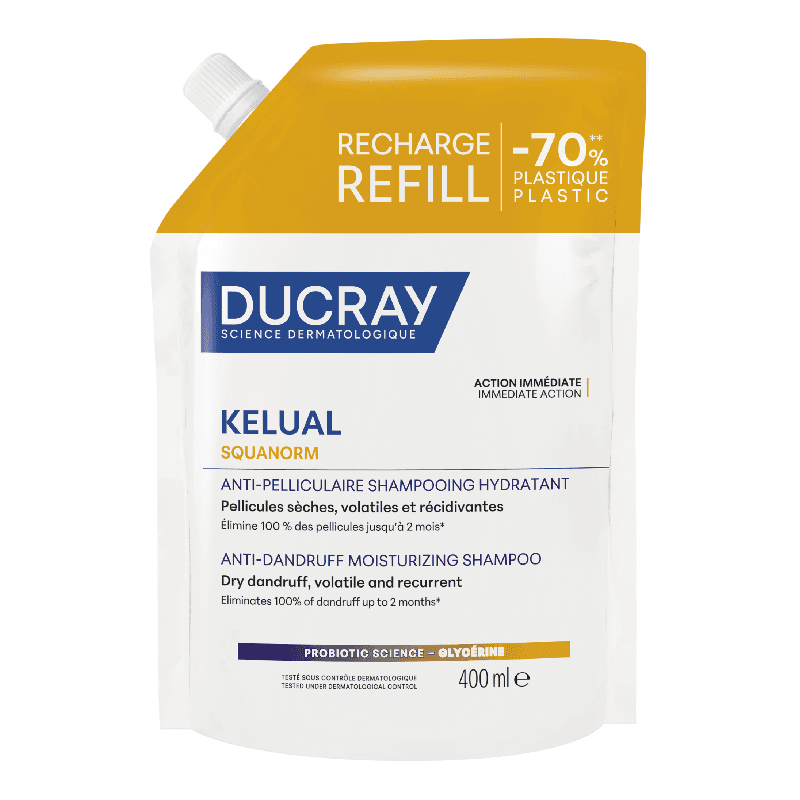 Rezerva eco Sampon matreata uscata Kelual Squanorm, 400 ml, Ducray