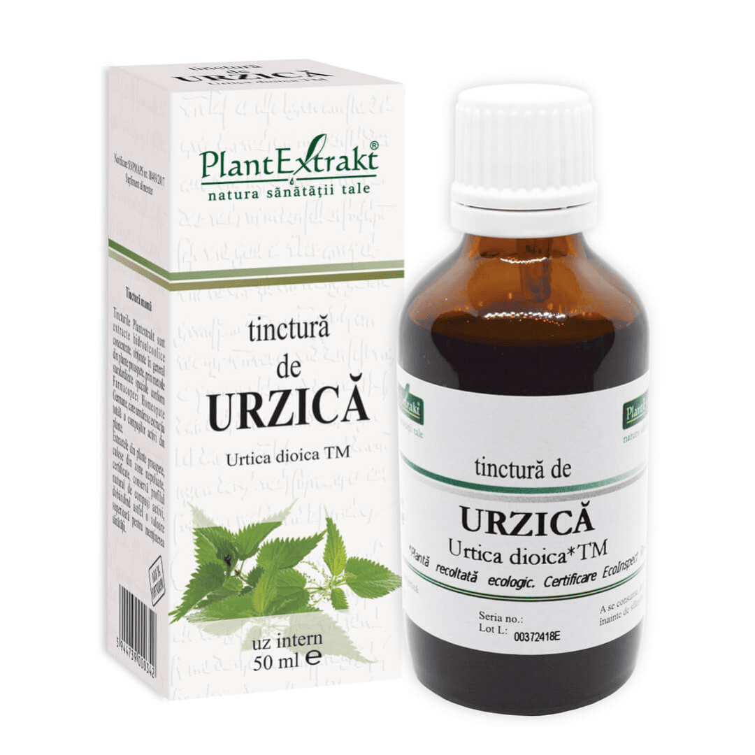 Tinctura de Urzica, 50 ml, Plant Extrakt